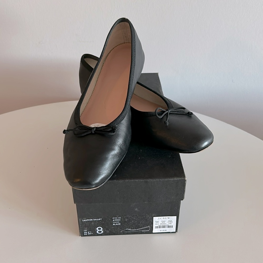 J. Crew Leather Maeve Ballet flats size 8